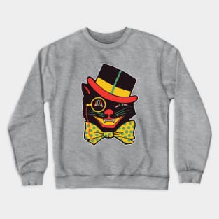 Vintage Black Cat Halloween Decor Crewneck Sweatshirt